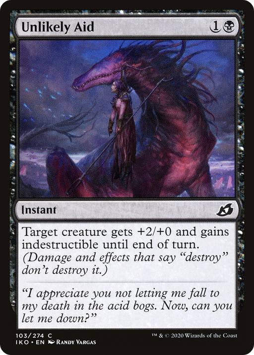 Unlikely Aid (IKO-103) [Ikoria: Lair of Behemoths] MTG Single Wizards of the Coast