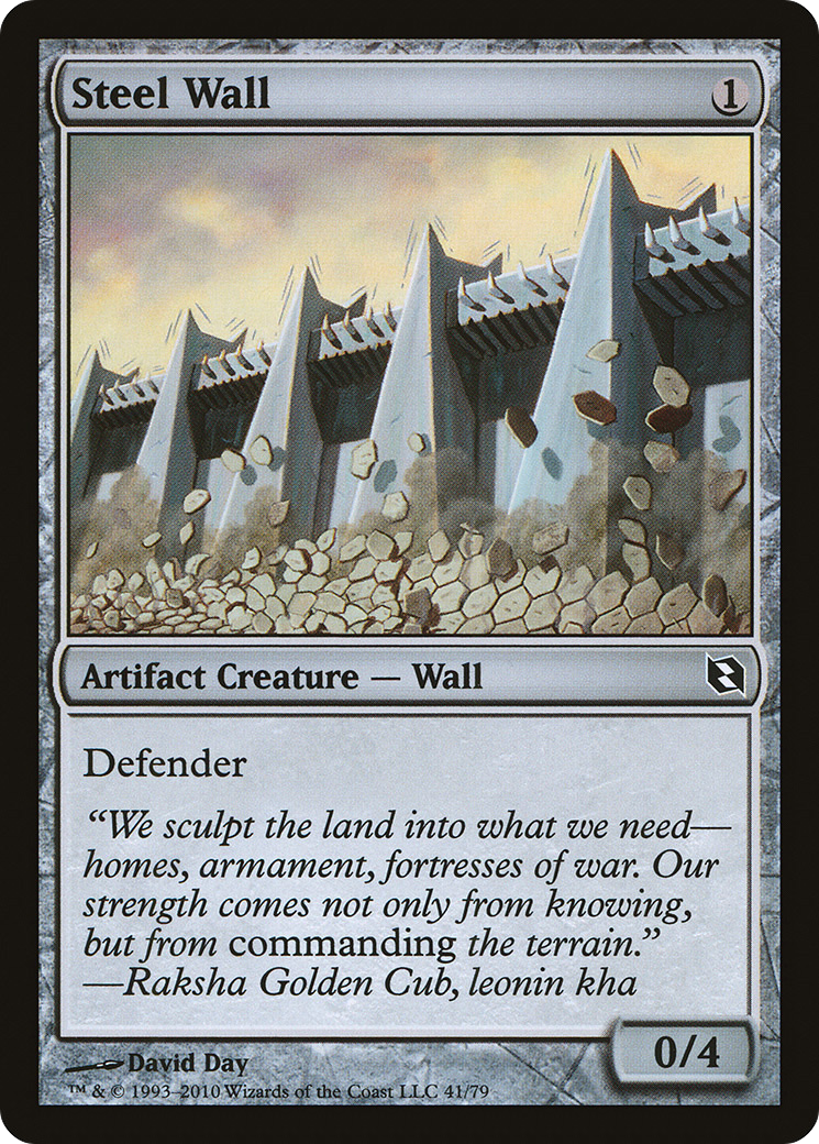 Steel Wall (DDF-041) [Misc] Duel Decks: Elspeth vs. Tezzeret MTG Single Wizards of the Coast