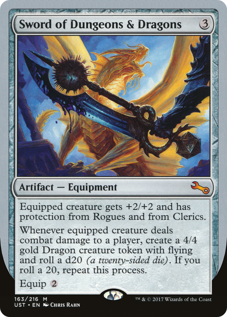 Sword of Dungeons & Dragons (UST-163) [Unstable] Foil MTG Single Wizards of the Coast