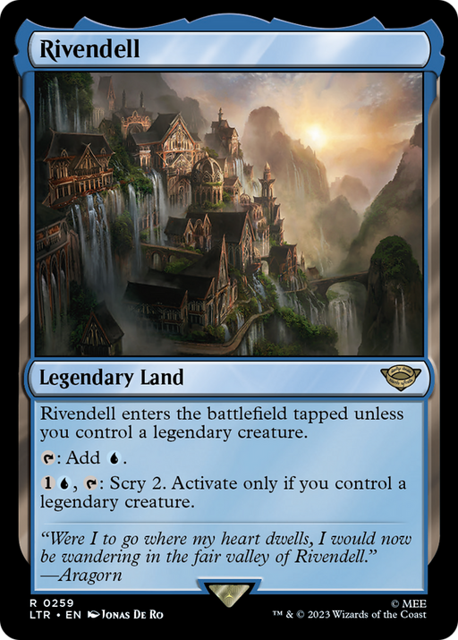Rivendell (LTR-259) [The Lord of the Rings: Tales of Middle-earth] MTG Single Wizards of the Coast