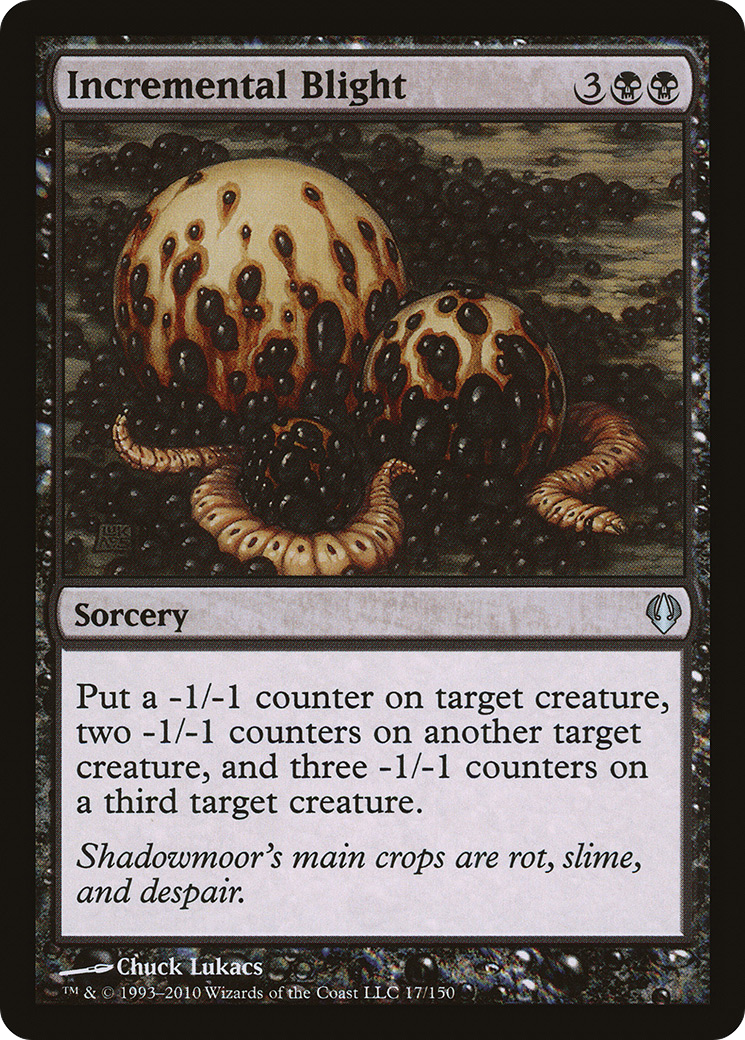 Incremental Blight (ARC-017) [Misc] Archenemy MTG Single Wizards of the Coast