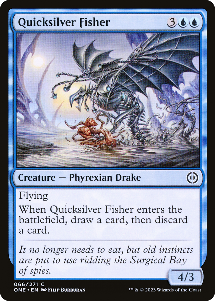 Quicksilver Fisher (ONE-066) [Phyrexia: All Will Be One] MTG Single Wizards of the Coast