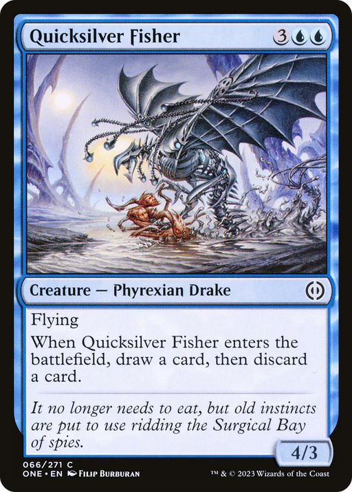 Quicksilver Fisher (ONE-066) [Phyrexia: All Will Be One] MTG Single Wizards of the Coast