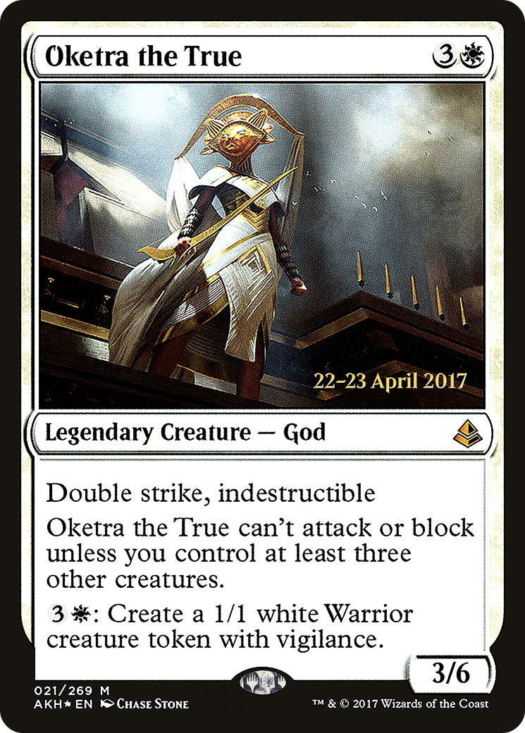 Oketra the True (PRE-021) [Amonkhet Promos] Foil MTG Single Wizards of the Coast
