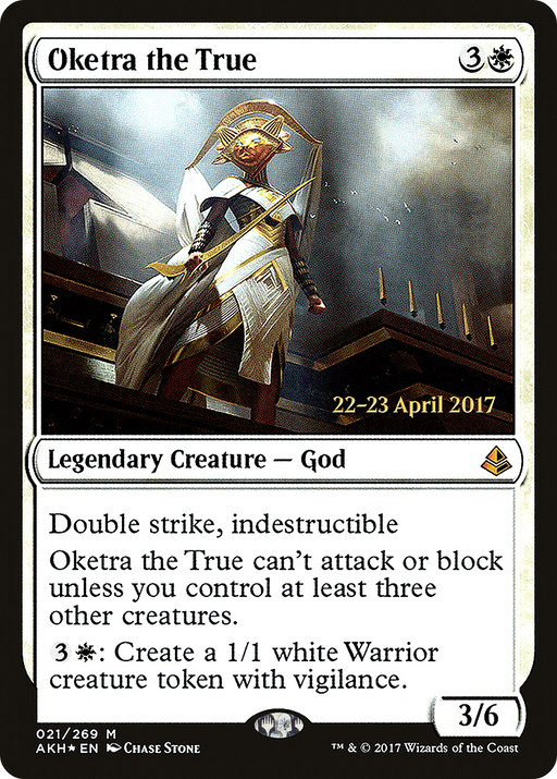 Oketra the True (PRE-021) [Amonkhet Promos] Foil MTG Single Wizards of the Coast