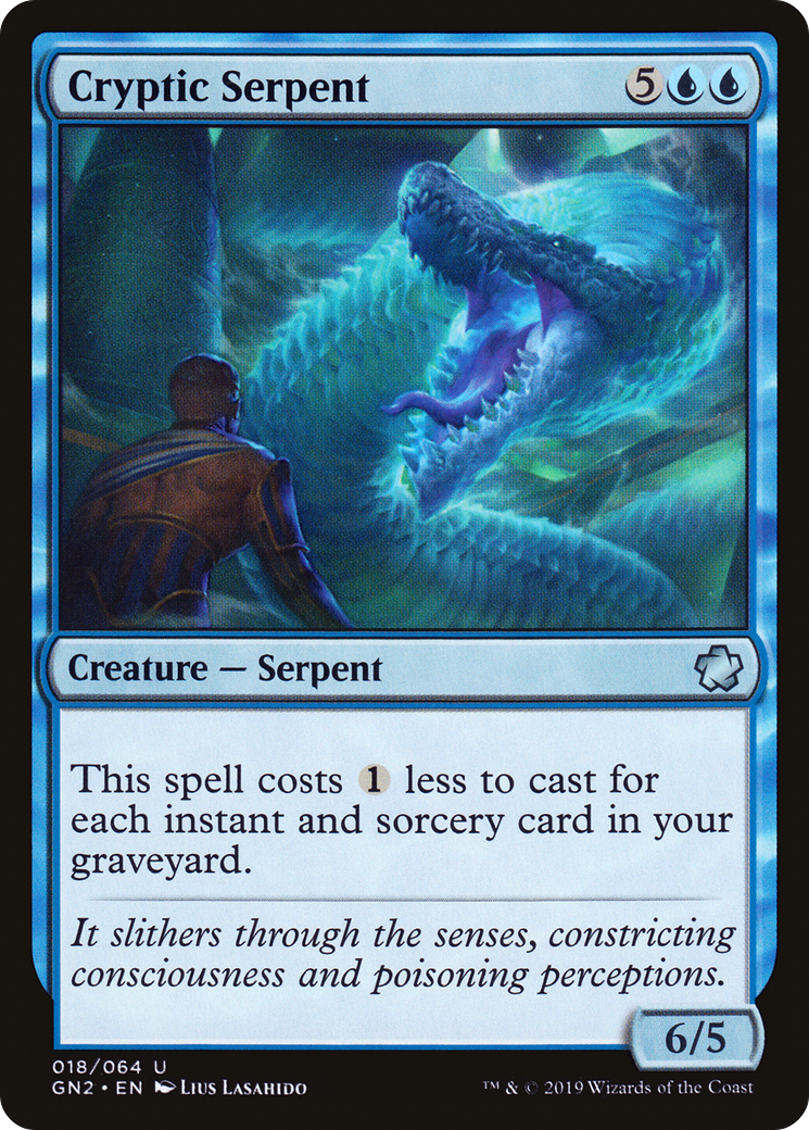 Cryptic Serpent (GN2-018) [Misc] Game Night 2019 MTG Single Wizards of the Coast