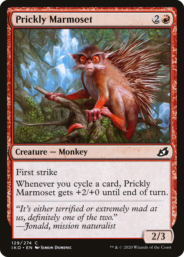 Prickly Marmoset (IKO-129) [Ikoria: Lair of Behemoths] MTG Single Wizards of the Coast