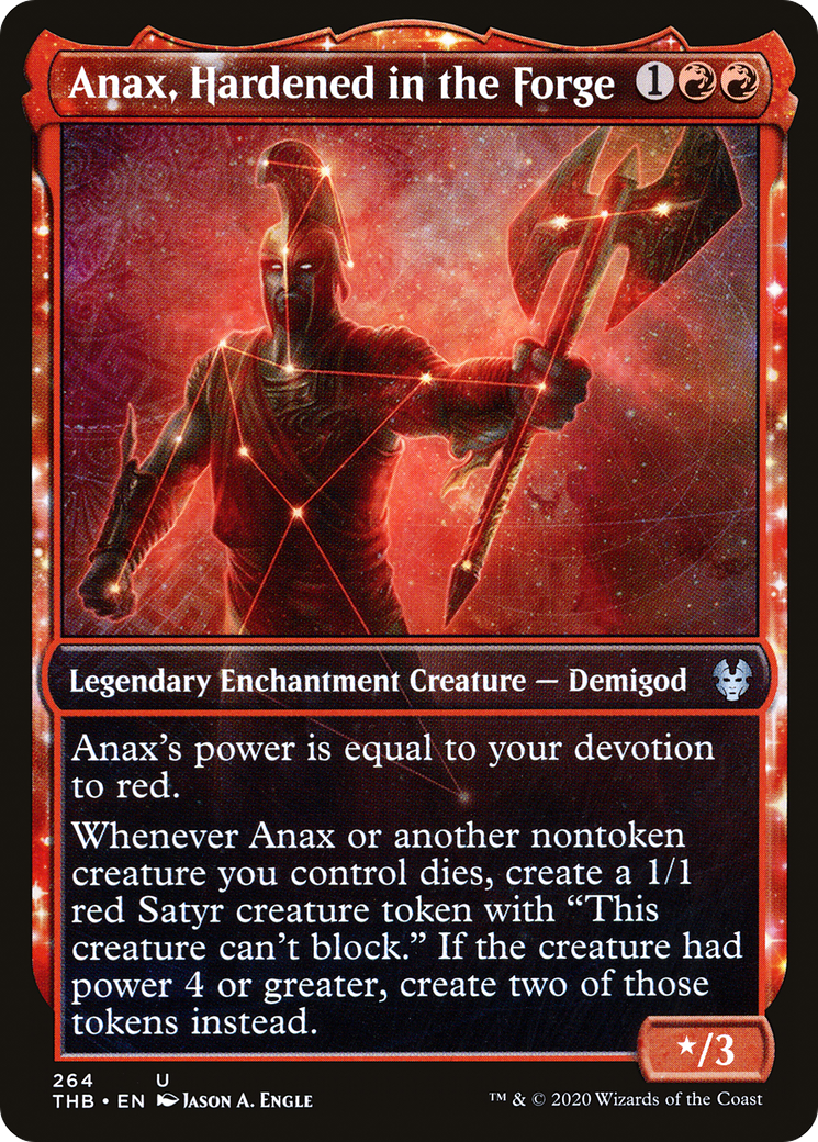Anax, Hardened in the Forge (THB-264) [Theros Beyond Death] (Showcase) Foil MTG Single Wizards of the Coast