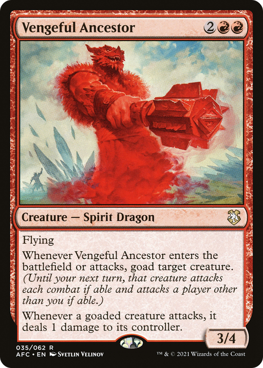 Vengeful Ancestor (AFC-035) [Forgotten Realms Commander] MTG Single Wizards of the Coast