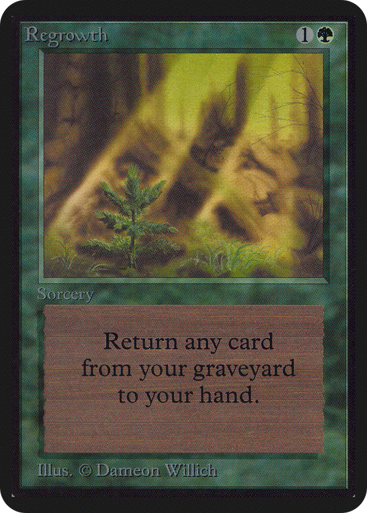 Regrowth (LEA-214) [Oldschool] Limited Edition Alpha MTG Single Wizards of the Coast