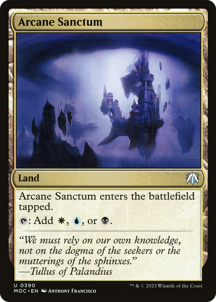 Arcane Sanctum (MOC-390) [March of the Machine Commander] MTG Single Wizards of the Coast