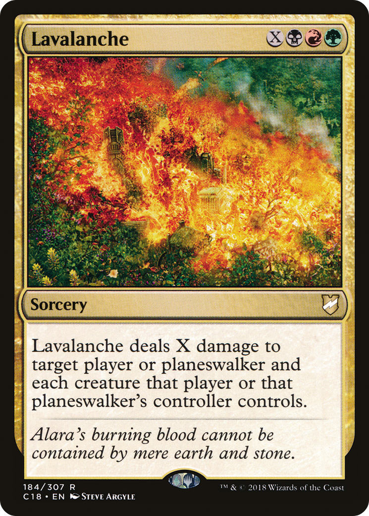 Lavalanche (C18-184) [Commander 2018] MTG Single Wizards of the Coast