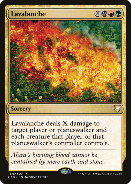 Lavalanche (C18-184) [Commander 2018] MTG Single Wizards of the Coast