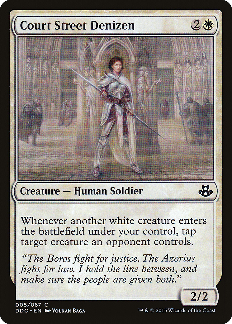 Court Street Denizen (DDO-005) [Misc] Duel Decks: Elspeth vs. Kiora MTG Single Wizards of the Coast