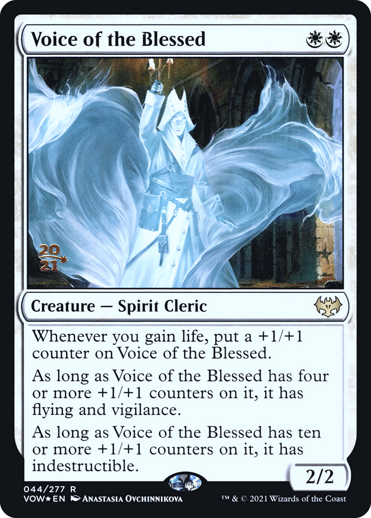 Voice of the Blessed (PRE-044) [Innistrad: Crimson Vow Promos] Foil MTG Single Wizards of the Coast