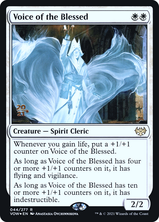 Voice of the Blessed (PRE-044) [Innistrad: Crimson Vow Promos] Foil MTG Single Wizards of the Coast