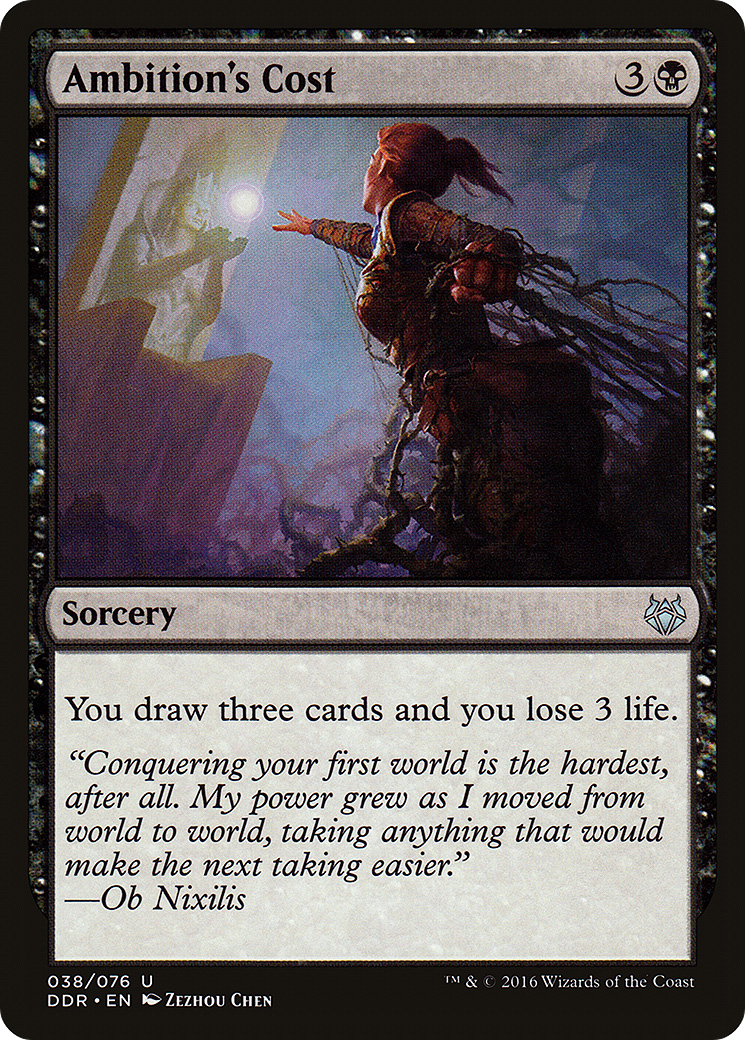 Ambition's Cost (DDR-038) [Misc] Duel Decks: Nissa vs. Ob Nixilis MTG Single Wizards of the Coast