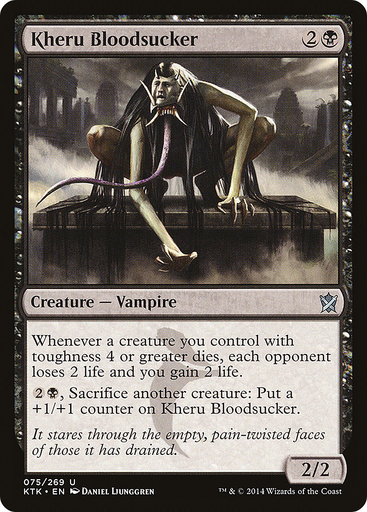 Kheru Bloodsucker (KTK-075) [Khans of Tarkir] Foil MTG Single Wizards of the Coast
