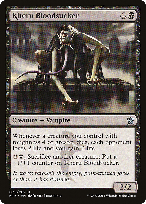 Kheru Bloodsucker (KTK-075) [Khans of Tarkir] Foil MTG Single Wizards of the Coast