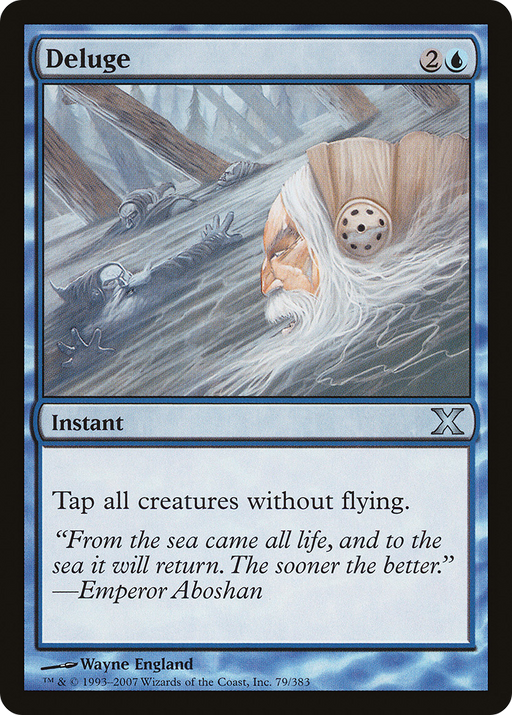 Deluge (10E-079) [Tenth Edition] Foil MTG Single Wizards of the Coast