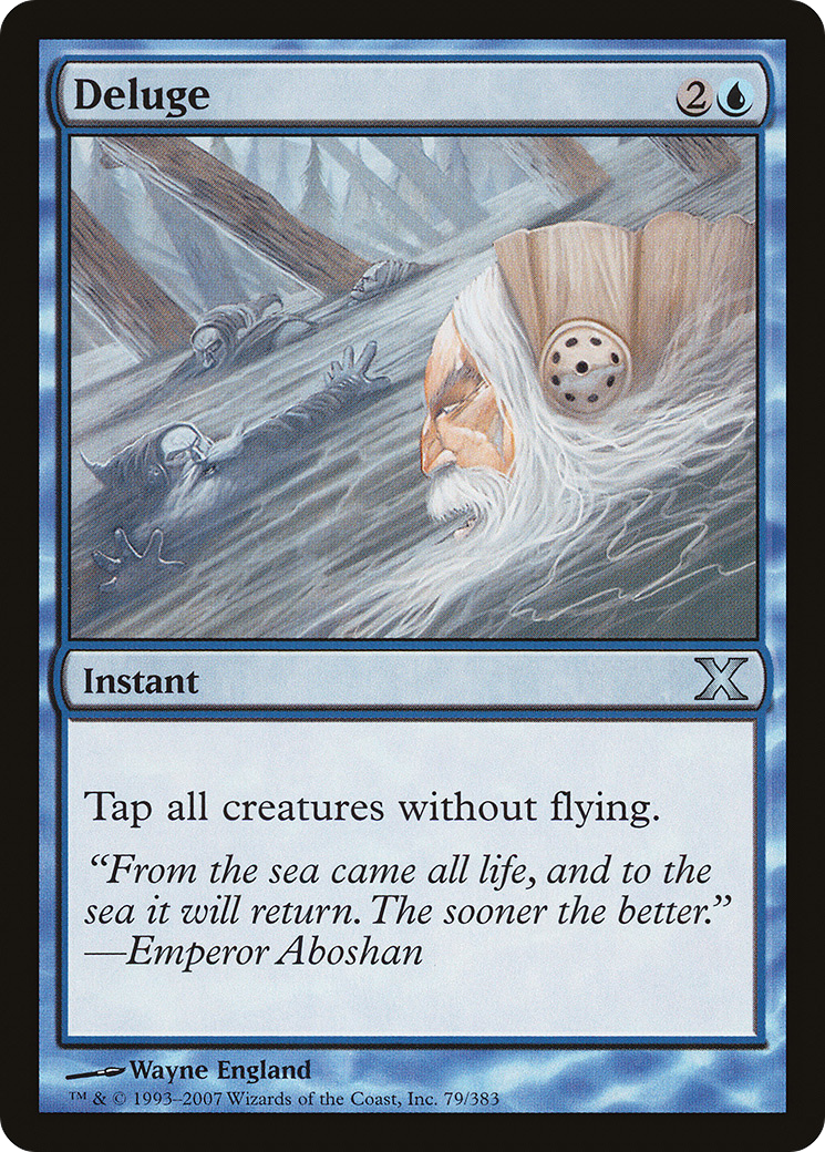Deluge (10E-079) [Tenth Edition] MTG Single Wizards of the Coast