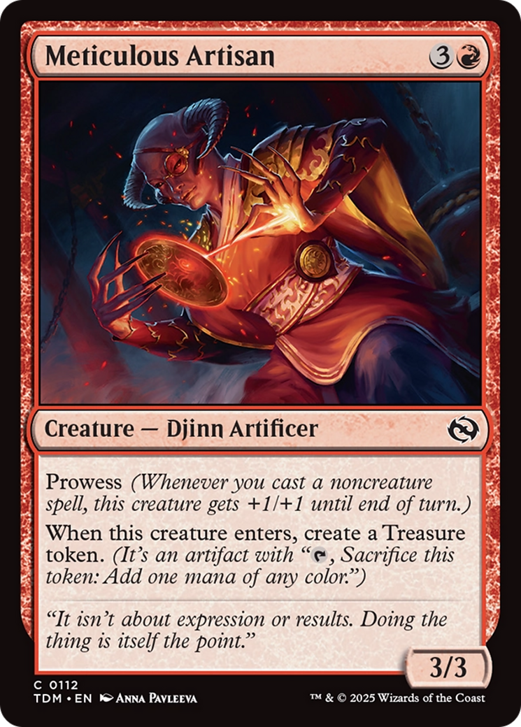 Meticulous Artisan (TDM-112) [Tarkir: Dragonstorm] Foil MTG Single Wizards of the Coast