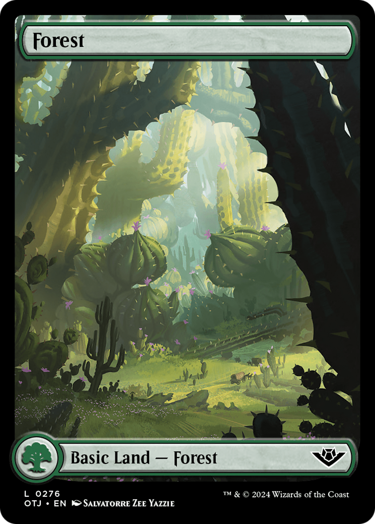 Forest (0276) (OTJ-276) [Outlaws of Thunder Junction] MTG Single Wizards of the Coast