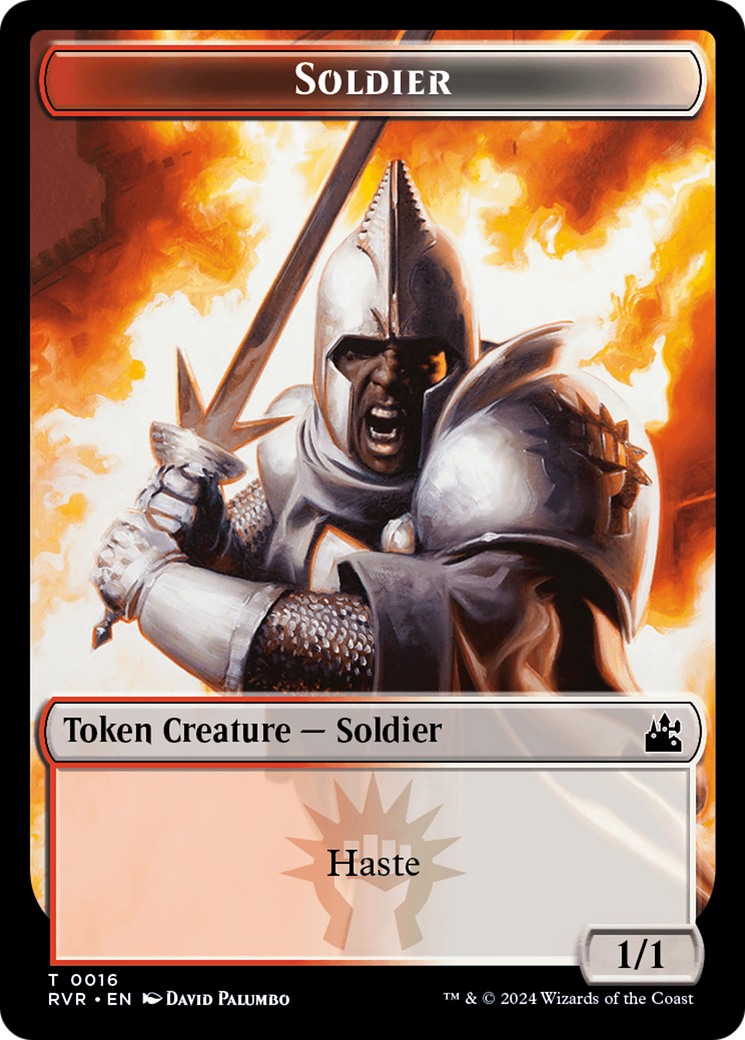 Soldier (TRVR-016) [Tokens] Ravnica Remastered Tokens Foil MTG Single Wizards of the Coast