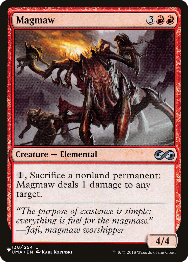 Magmaw (LIST-UMA-138) [Mystery Booster] The List MTG Single Wizards of the Coast