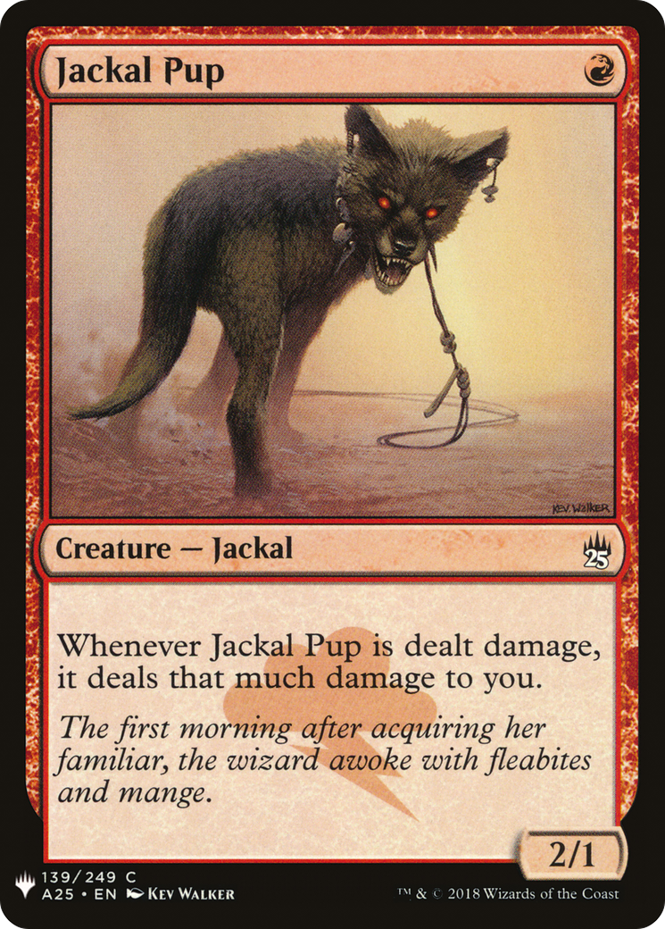 Jackal Pup (LIST-A25-139) [Mystery Booster] The List MTG Single Wizards of the Coast