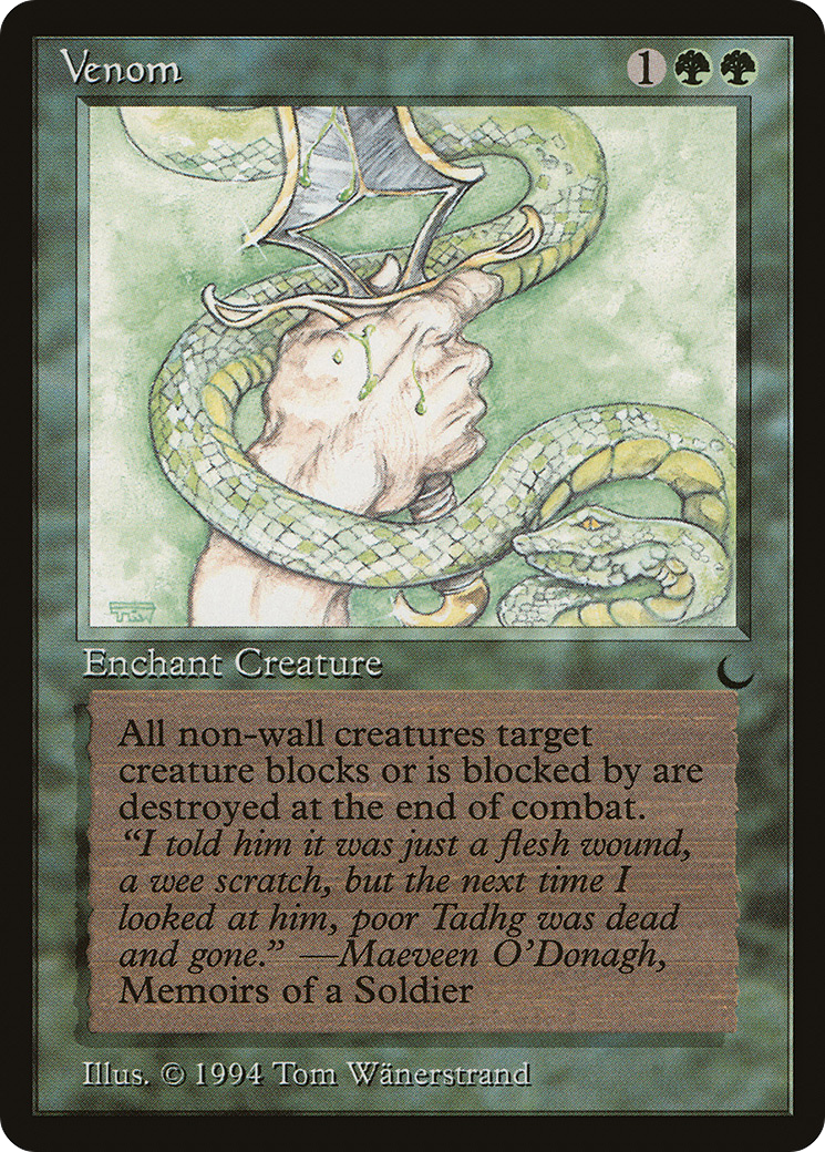 Venom (DRK-090) [Oldschool] The Dark MTG Single Wizards of the Coast