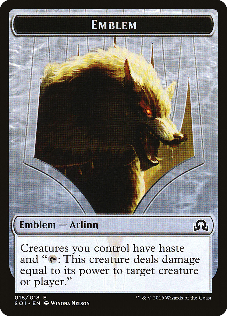 Emblem - Arlinn Kord (SOI-018) [Tokens] Shadows over Innistrad Tokens MTG Single Wizards of the Coast