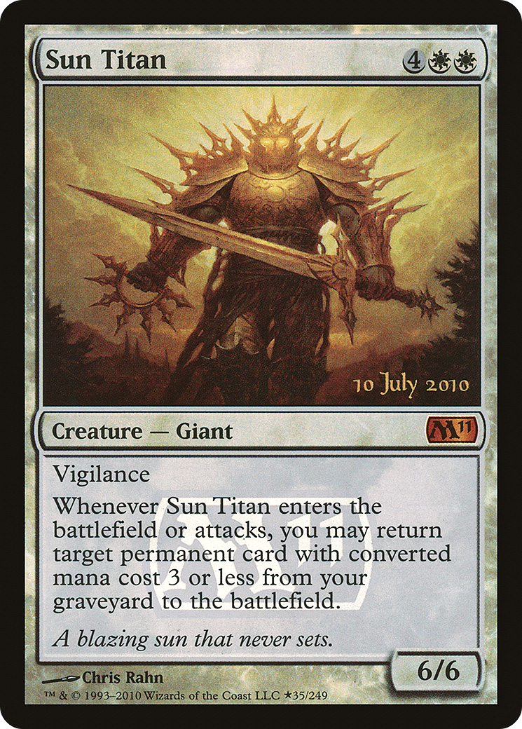 Sun Titan (PRE-035) [Magic 2011 Promos] Foil MTG Single Wizards of the Coast