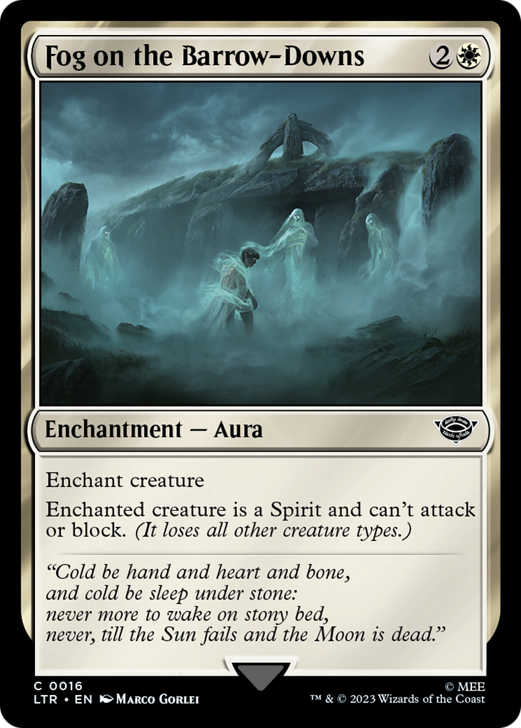 Fog on the Barrow-Downs (LTR-016) [The Lord of the Rings: Tales of Middle-earth] MTG Single Wizards of the Coast