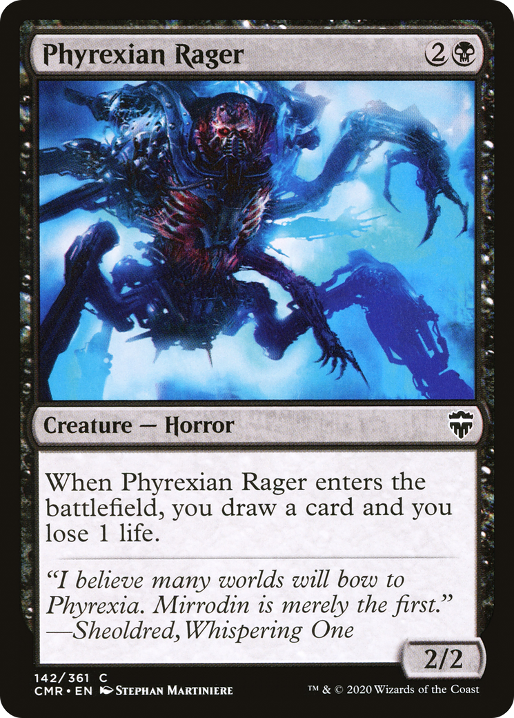 Phyrexian Rager (CMR-142) [Commander Legends] Foil MTG Single Wizards of the Coast