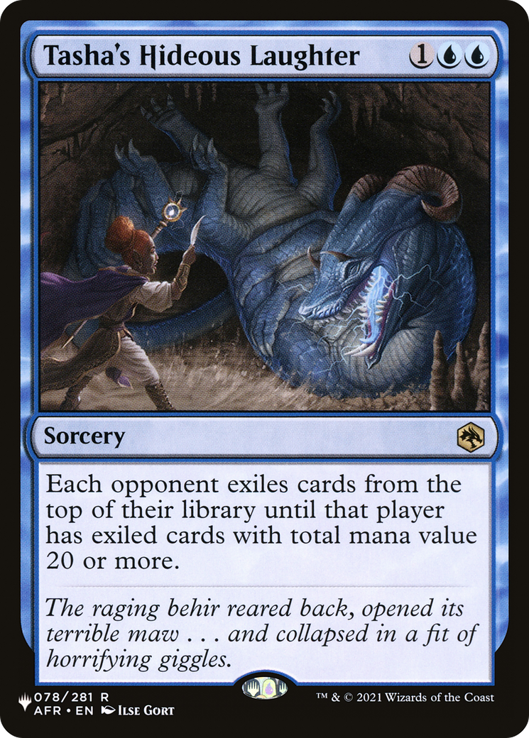 Tasha's Hideous Laughter (LIST-078/281) [Mystery Booster] The List MTG Single Wizards of the Coast