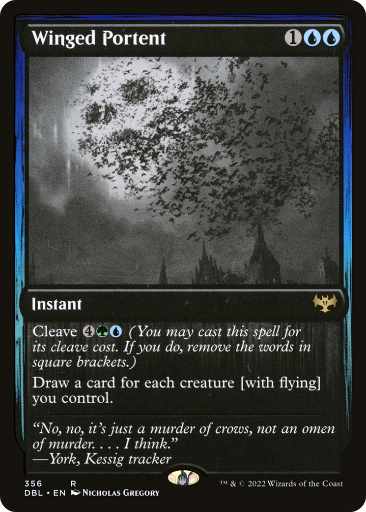 Winged Portent (DBL-356) [Innistrad: Double Feature] Foil MTG Single Wizards of the Coast