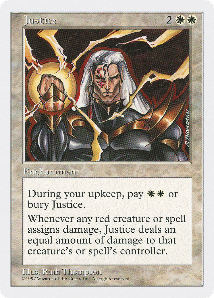Justice (5ED-) [Fifth Edition] MTG Single Wizards of the Coast