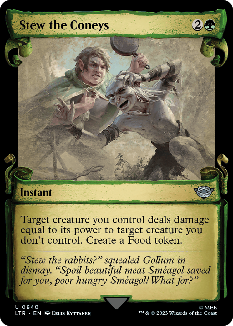 Stew the Coneys (Showcase Scrolls) (LTR-640) [The Lord of the Rings: Tales of Middle-earth] (Showcase) Foil MTG Single Wizards of the Coast