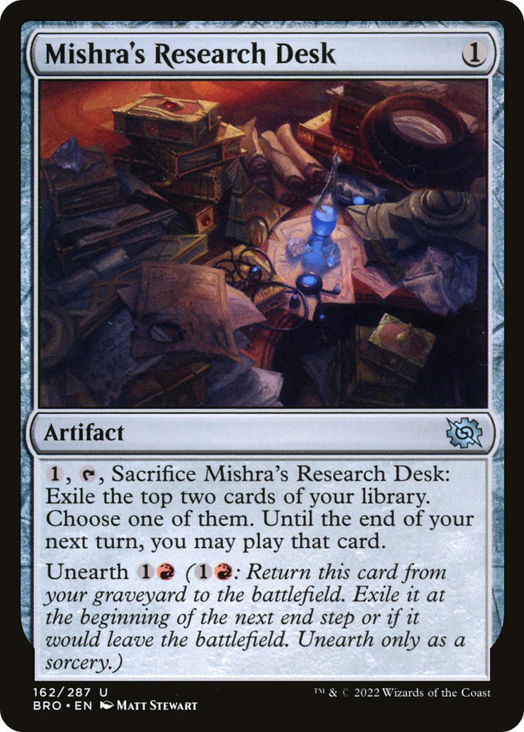 Mishra's Research Desk (BRO-162) [The Brothers' War] Foil MTG Single Wizards of the Coast