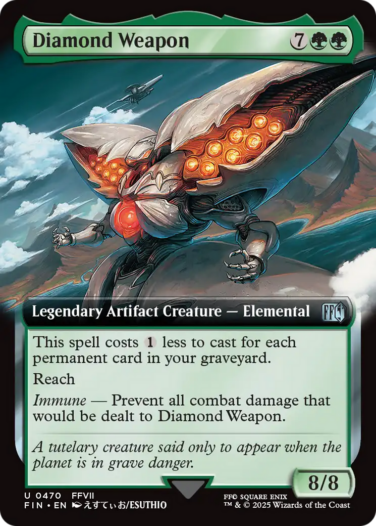 Diamond Weapon (FIN-470) [FINAL FANTASY] (Extended Art) MTG Single Wizards of the Coast