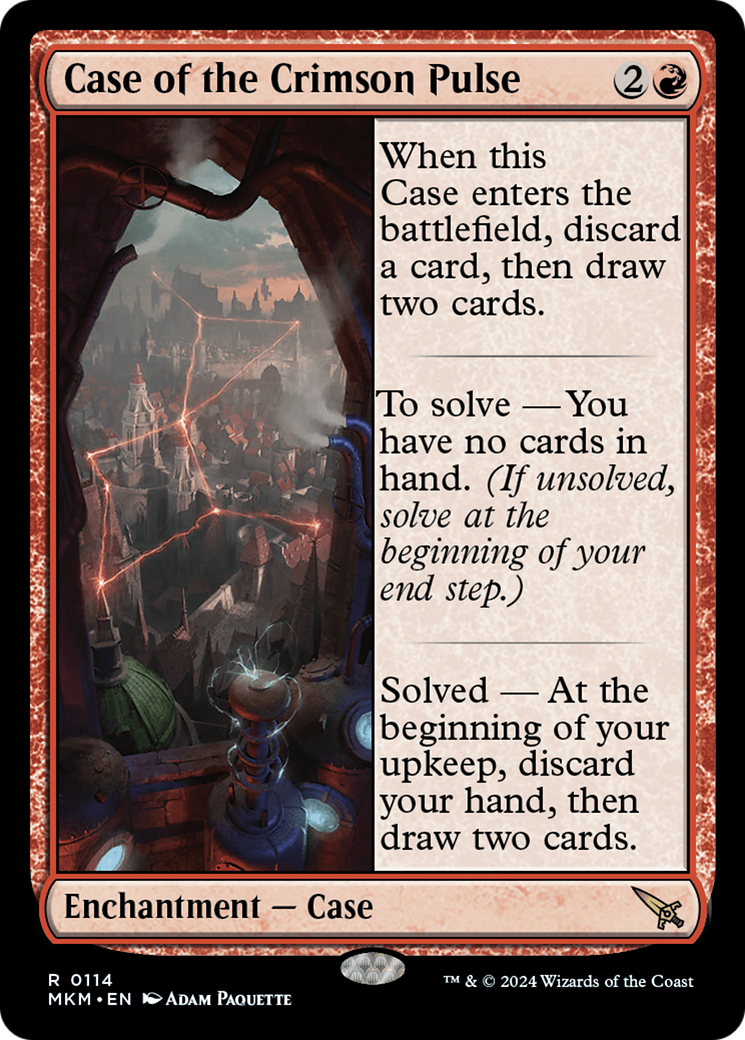 Case of the Crimson Pulse (MKM-114) [Murders at Karlov Manor] Foil MTG Single Wizards of the Coast