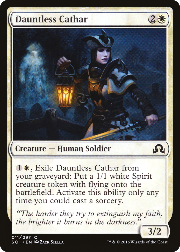 Dauntless Cathar (SOI-011) [Shadows over Innistrad] MTG Single Wizards of the Coast