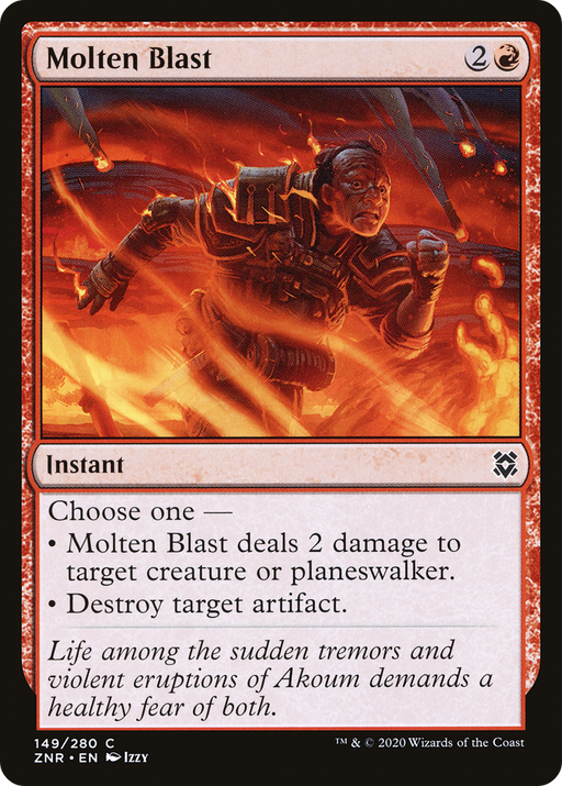 Molten Blast (ZNR-149) [Zendikar Rising] MTG Single Wizards of the Coast
