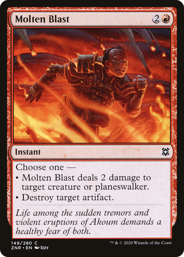 Molten Blast (ZNR-149) [Zendikar Rising] Foil MTG Single Wizards of the Coast