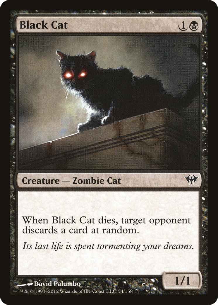 Black Cat (DKA-054) [Dark Ascension] Foil MTG Single Wizards of the Coast