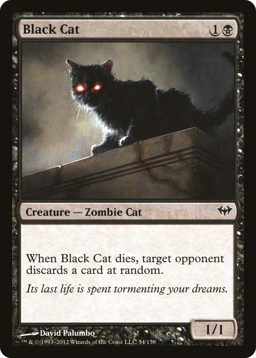 Black Cat (DKA-054) [Dark Ascension] Foil MTG Single Wizards of the Coast