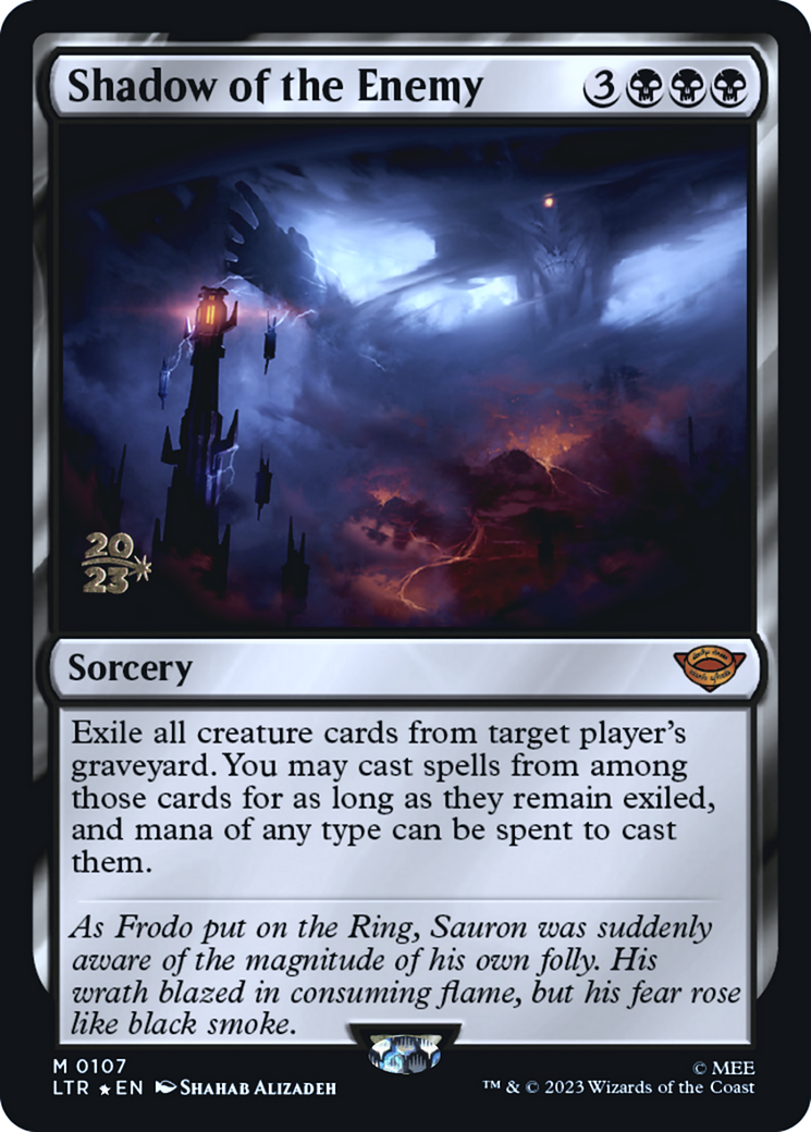 Shadow of the Enemy (PRE-107) [Tales of Middle-earth Promos] Foil MTG Single Wizards of the Coast