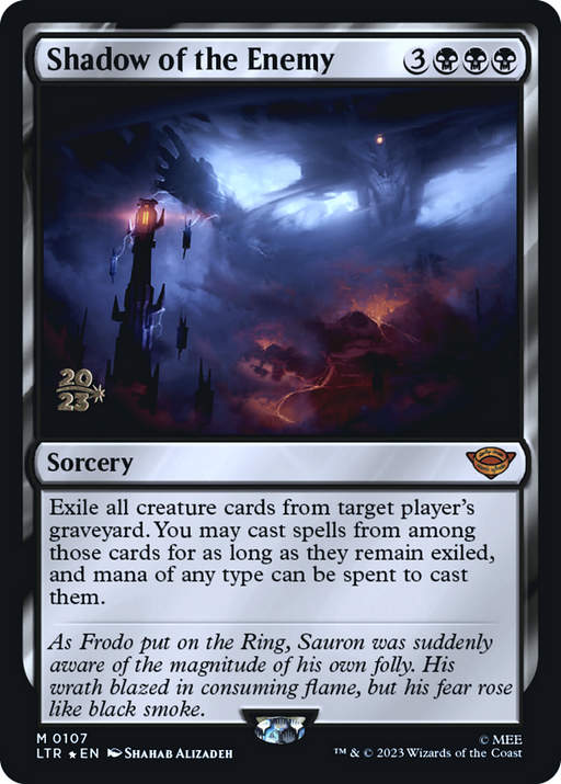 Shadow of the Enemy (PRE-107) [Tales of Middle-earth Promos] Foil MTG Single Wizards of the Coast