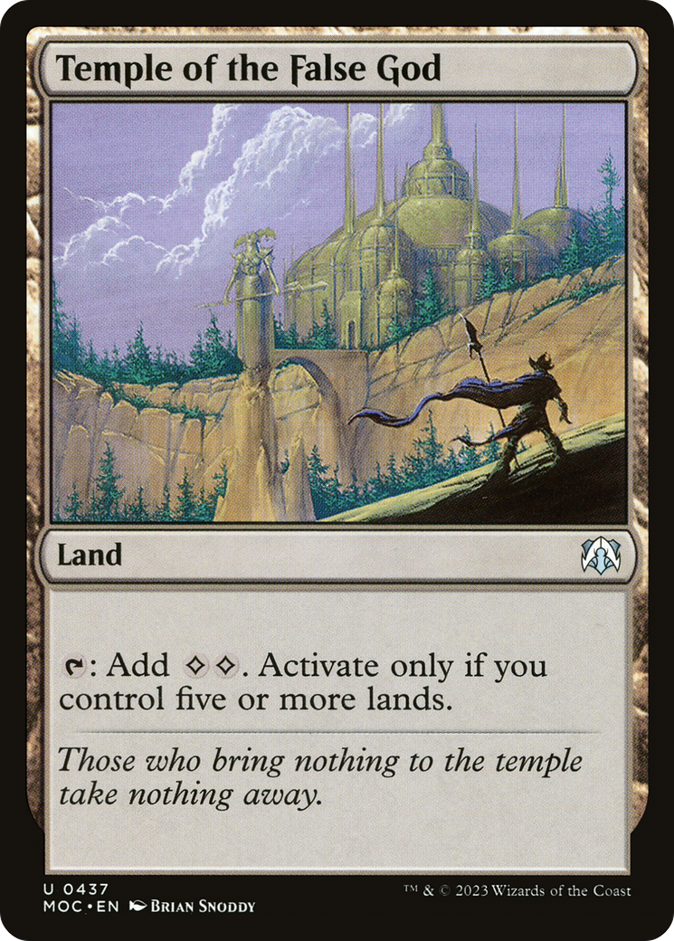 Temple of the False God (MOC-437) [March of the Machine Commander] MTG Single Wizards of the Coast